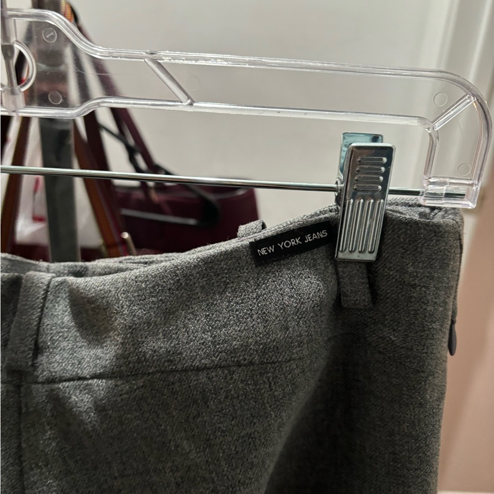 New York & Company Gray Straight Leg Pants